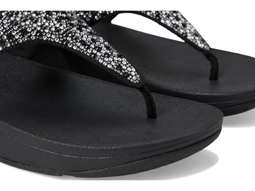 Image of FitFlop Women's LULU Crystal Embellished Toe-Post Sandals