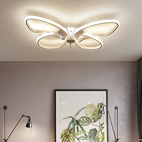 Plafonnier chambre d'enfants LED papillon 64cm dimmable avec télécommande - 4