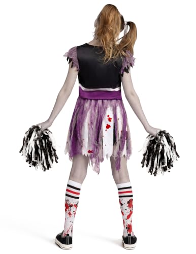 Disfraz de Animadora Zombie Halloween para Niñas XL miniatura 5