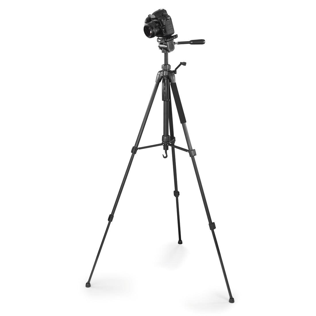 Hama Statyw do kamery Action 153 3D (lekki statyw fotograficzny z uchwytem na telefon komórkowy, tripod o wysokości 60-153 cm, trójnożny statyw z głowicą 3-drożną, statyw do lustrzanki, pasuje do