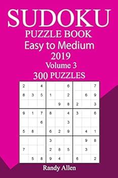 Paperback 300 Easy to Medium Sudoku Puzzle Book 2019 Book