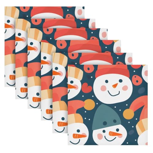Servilletas de Tela Navidad Set 6 Multicolor 20x20in miniatura 2