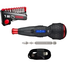 VESSEL e-ASSIST Screwdriver Higher Torque 17.7lbf-in, Combo Kit with IMPACT BALLTM Torsion Bit 11 PC. Set, Made in Japan