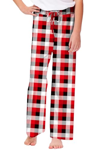Image of Remimi Girl Boy Plaid Pants Drawstring Summer Casual Loose Bottoms 5-14 Years