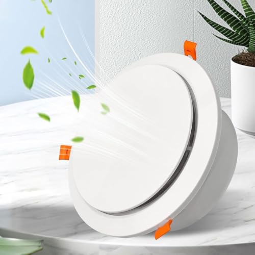Cubiertas de ventilación decorativas para interiores y exteriores, parrilla empotrada de HVAC con rejilla de plástico redondo, salida de aire con filtro de 215 mm, elegante accesorio de techo y pared