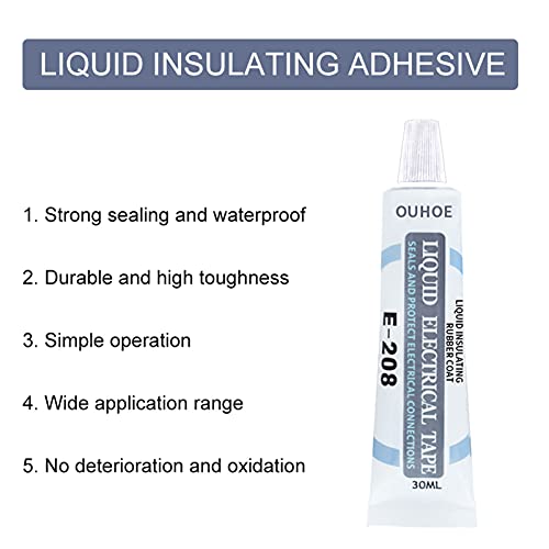 lifcasual OUHOE 30ml Revestimento de borracha isolante líquido à prova d'água anticorrosão com veda