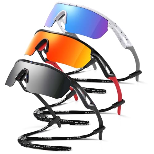 Image of Kids Sunglasses Youth Baseball Sunglasses for Boys Girls 3-12 Polarized Softball Sports Goggles UV Protection