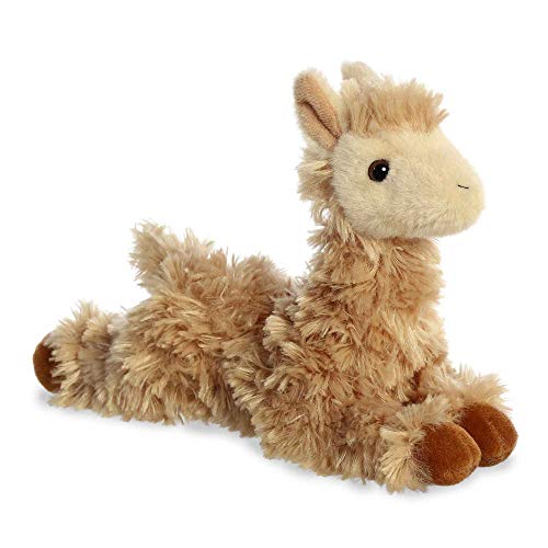 Aurora® Adorable Mini Flopsie™ Louis Llama™ Stuffed Animal - Mini Companions Ready for Playful Adventures - for Kids All Ages, Toddlers, Adults, and Families - Brown 8.5 Inches