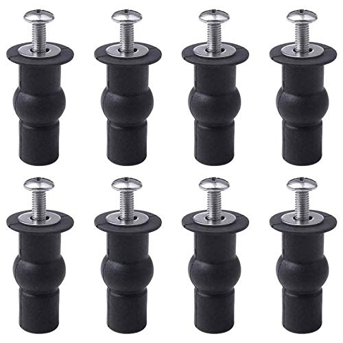 8 Pièces Vis Fixation de Trou pour Wc Expansion en Caoutchouc Vis Vis D'expansion pour Couvercle de Toilette écrou En Caoutchouc D'accessoires D'expansion Universel Adapté à 14mm-16mm Cover