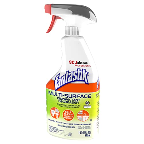 Image of SC Johnson Professional Fantastik Disinfectant Multi-Surface Cleaner Spray Bottle 8, Ounce (Pack of 8), Fresh, 32 Fl Oz