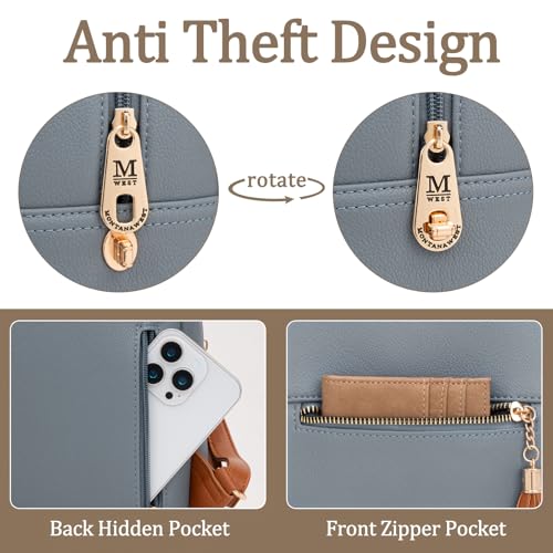Image of Montana West Mini Backpack Purse for Women Anti Theft Backpacks with Secured Zipper and Tassel