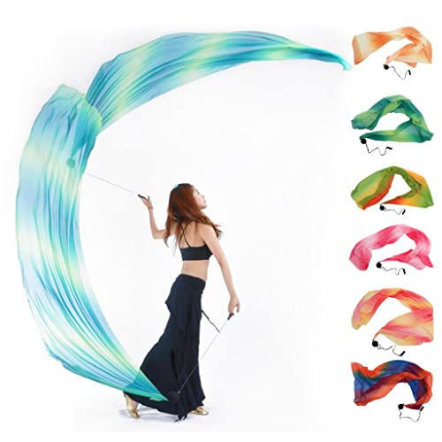 Harilla Véu de Dança Do Ventre Poi Lance Acessórios de Dança Multi-color Aderpons, UMA