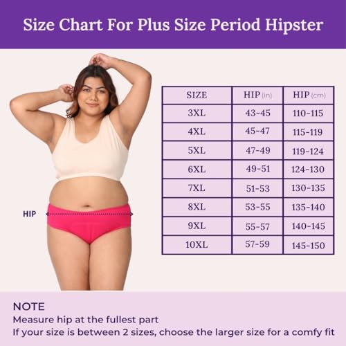 Image of Adira | Hipster Panties for Women | Period Panties for Women Leak Proof & Breathable | Hipster Fit for Medium Flow | Use with Pad for Non Icky Feeling | Patented Design | Pack of 2
