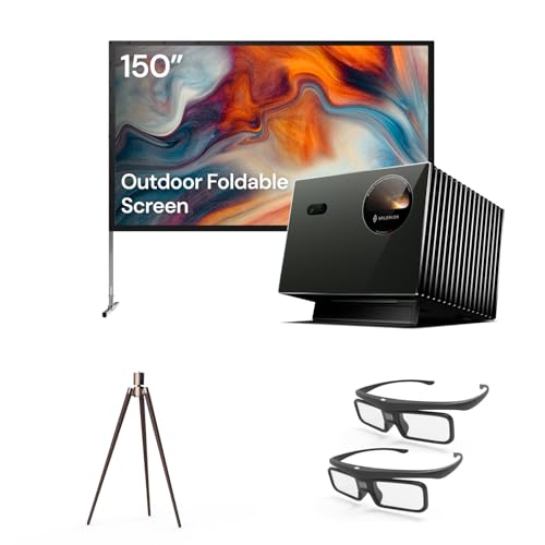 Paquete de Cine al Aire Libre Valerion:Proyector láser Triple Valerion VisionMaster Pro2 4K + Pantalla de 150 Paquete de Cine al Aire Libre Valerion:Proyector láser Triple Valerion VisionMaster Pro2 4K + Pantalla de 150