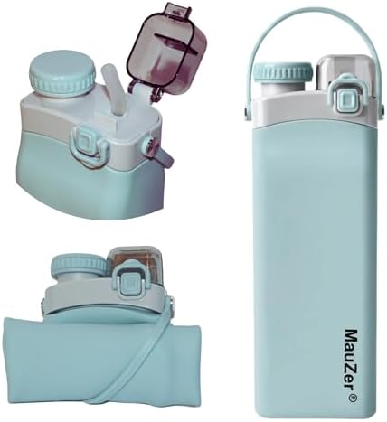 Pandoo Faltbare Silikon Trinkflasche 700ml - BPA-frei, Auslaufsicher & Leicht - Ideal Für Sport, Outdoor & Reisen