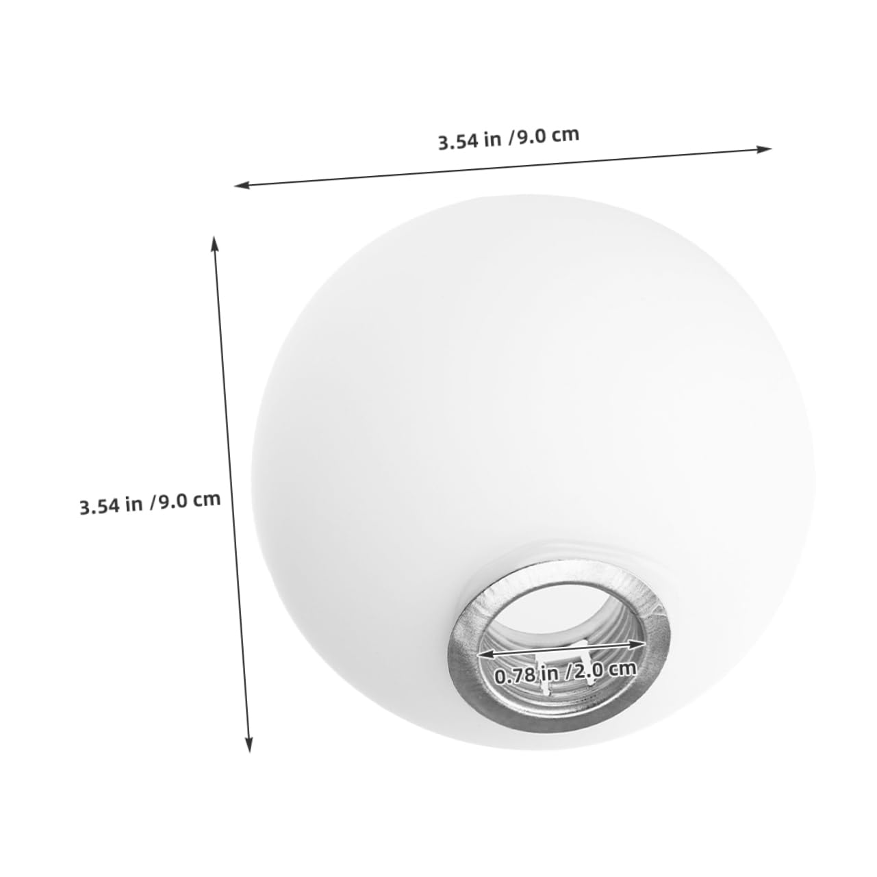Cabilock Ersatz Lampenschirm Aus Milchigem Glas – Kugelförmig, 60 Mm, Mit G9-Gewinde, Für Pendel- & Deckenleuchten