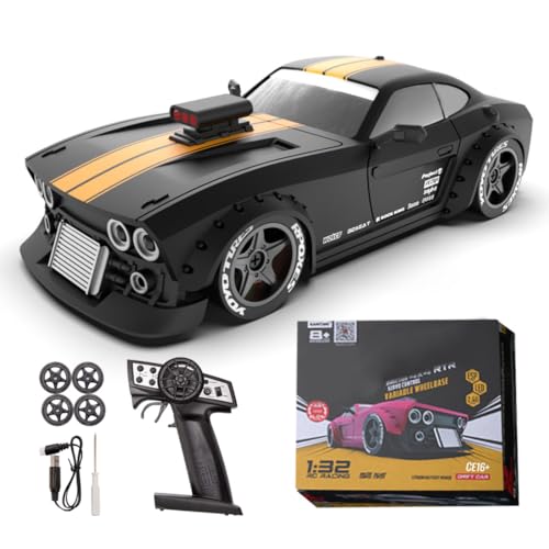 DiyXenginey KM3299 RC Drift Car, 1:32 Scale High-Speed 4WD Mini Electric Remote Control Drift...