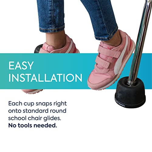 Bouncyband Wiggle Wobble Chair Feet, 10-Pack – Transform a Standard School Chair into a Wobble Chair – Chair Feet for Classroom Help Improve Concentration and Calm Children Aged 3+