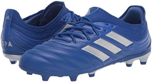 adidas Tênis de futebol masculino Copa 20.1 firme, Azul/prata/azul