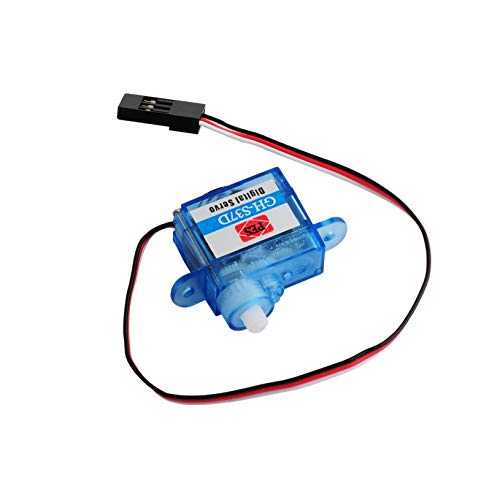 Stemedu Micro 3.7g Servo GH-S37D Mini Digital Servo for Control Aeromodelling Aircraft Flight Direction RC Plane Helicopter Boat Car (Pack of 4PCS)