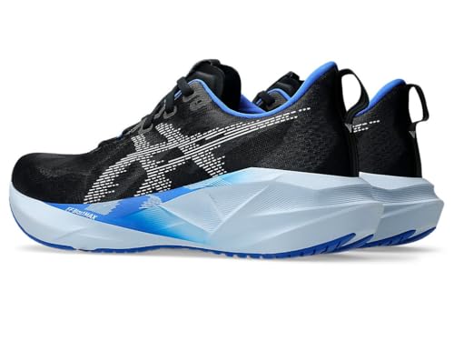 Image of ASICS NOVABLAST 5 mens PERFORMANCE RUNNING SHOES, BLACK /WHITE, 11 US