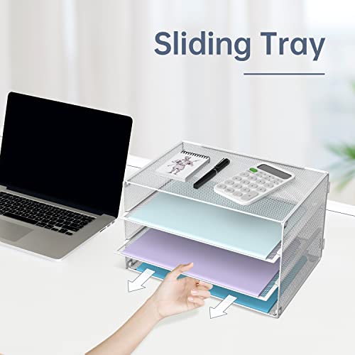 Snapklik.com : DALTACK 3 Tier Letter Tray Paper Organizer Mesh Metal ...