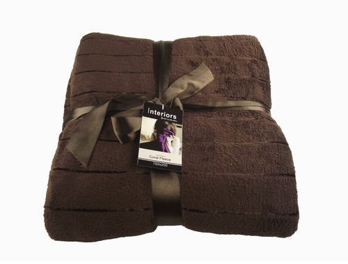 CHOCOLATE SOFA CORAL THROW SOFT SOFA THROW BLANKET...