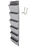 COMPONO Office Supplies Storage Organizer Includes 2 over Door Hangers, 6 Pocket Chart for Home, Business, Clothing, and School Organizers