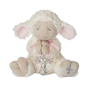 Ganz Serenity Lamb with Crib Cross Christening or Baptism Gift (Pink (Girl))