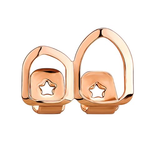 [ljhnba] Single/Double Tooth Caps Elegant Teeth Grillzs Fashionable Accessory Halloween Jewelry Cosplay Ornament Vertical Teeth 