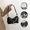 pclapora Abendtasche Damen, Clutch Schwarz Glitzer Elegant, Abendtasche Schwarz Glitzer, Clutch Pailletten Tasche Schultertaschen, Damen-Clutches für Date, Abschlussball, Abendessen, Party #1