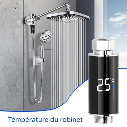 Indicateur numérique précis pour douche au design épuré - 2
