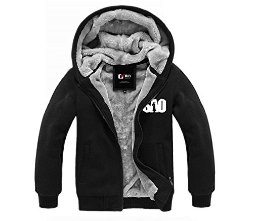BIRDEU Winter Kapuzen pullover Plus Samt Sweatshirt Schwarz Zip Jacke Pulli Anime SAO Cosplay Kostüm Top Kleidung für Herren Damen Cover