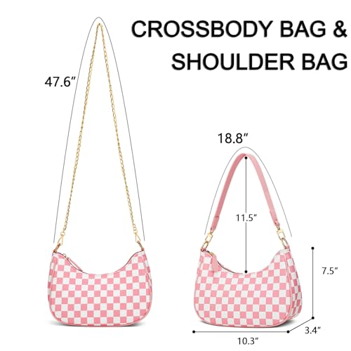 Image of KKXIU Shoulder Bag for Women Cute Hobo Purses and Handbags Retro Clutch Underarm Purse | Cute