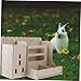 POPETPOP Bunny Feeder Holder Multi-Functional Hay Feeder for Animals Design for Less Waste for Guinea Pigs and Birds