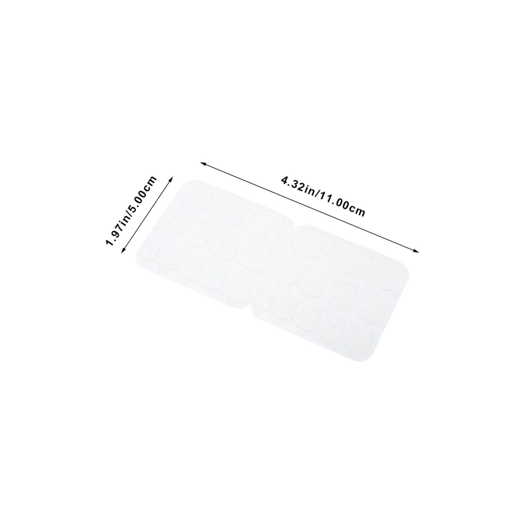 FOMIYES Double Side Nail Sticker Tabs 50 Sheets Press Nail Adhesive for Women Girls