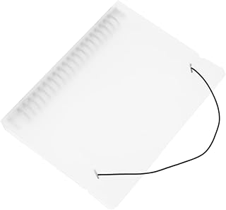 JEWEDECO Capa De Folhas Soltas A5 Notebooks B5 Pasta De Arquivo De Caderno Bloco De Notas Capa De Fichário Translúcida Capa De Fichário Com Fecho De Botão De Pressão Bloco De Notas Concha