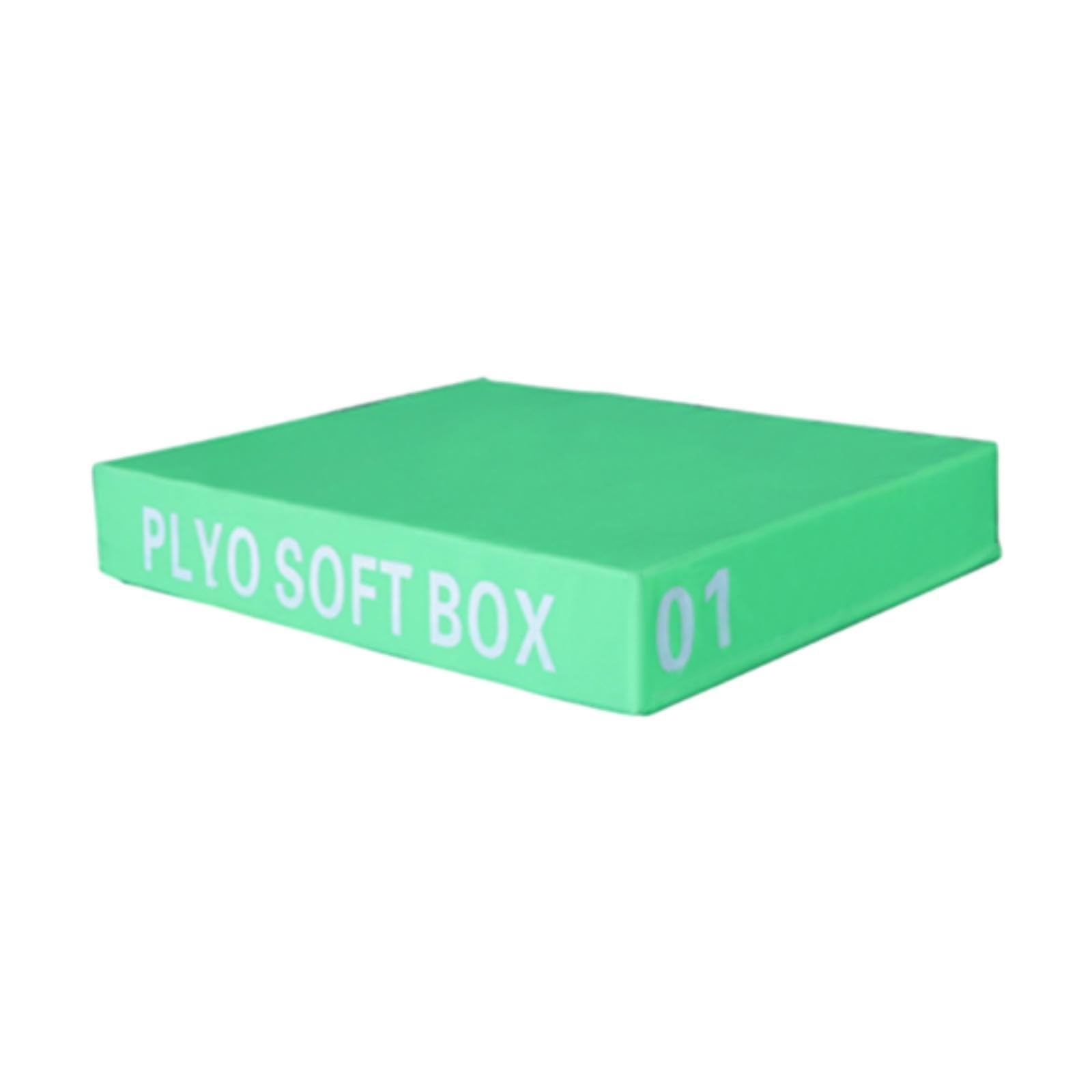 UJEAVETTE Plyometric Jump Box Non Slip Multipurpose for Exercise MMA Physical Training Green 15cm High-image-7