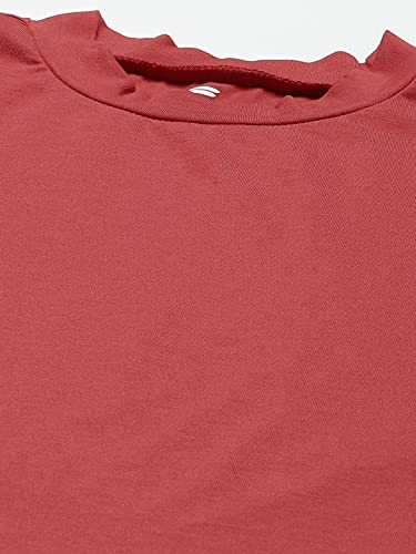 Image of Women Solid Super Soft streachable Cotton Lycra Blended Crop Top (XL, RED)