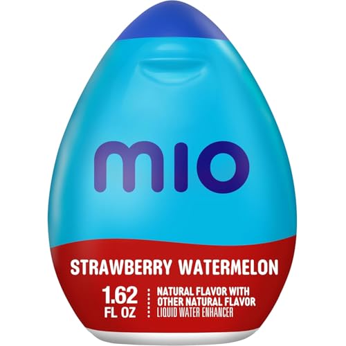 Image of MiO Liquid Water Enhancer Variety Pack, 4 ct, 1.62 fl oz | Cherry Blackberry, Blueberry Lemonade, Strawberry Watermelon & Berry Pomegranate, Zero Calories, On-the-Go Water Enhancer