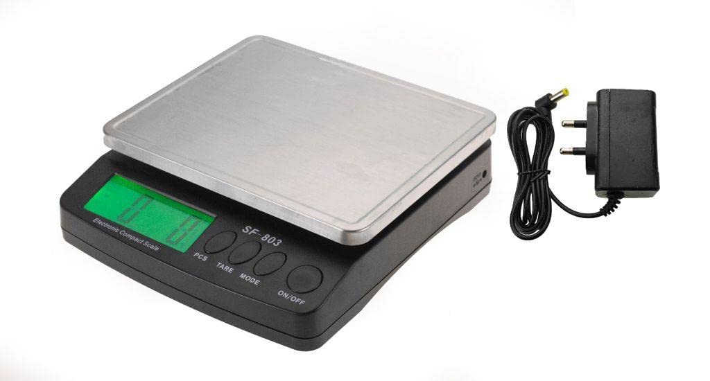 NAC GLOBAL: IT'S EXACTLY WHAT YOU NEED SF-803 Weight Capacity 30kg Electronic Weighing Machine Weighing Scale Stainless Steel Pan Kirana Shop Kitchens and Factories