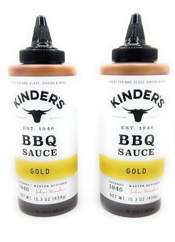 Kinders Marinades, BBQ, Dipping & Wing Sauces - 2 bottles (Gold BBQ)