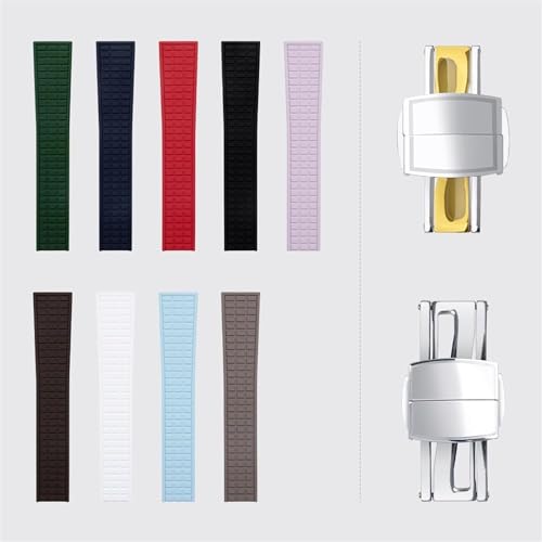 Soft Fluororubber Watch Band For Philippe Aquanaut 5067A-001 Bracelet FKM Accessories For Patek Strap2