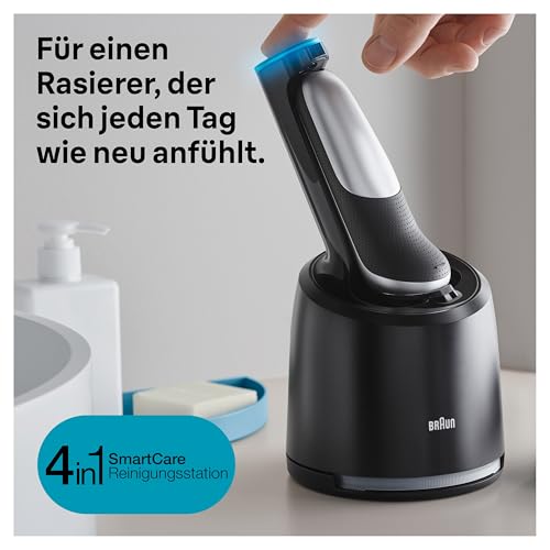 Braun Rasierer Herren Elektrisch Series 7, 71-S7200cc, Silber – Ansicht 5