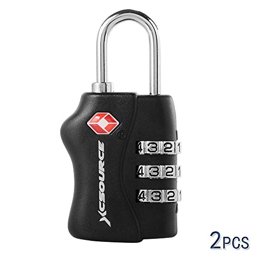 XCSOURCE 2 pcs TSA Security 3 Digit Combination Suitcase Luggage Bag Code Lock Padlock XC303