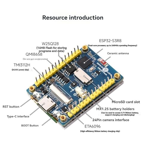 Carte de développement WiFi Bluetooth avec écran LCD tactile IPS 2" - 5