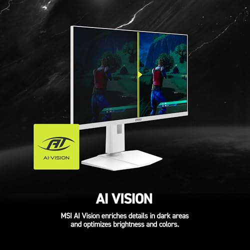 Image of MSI MAG 274QRFW X32 Gaming Monitor 27 inch 2560 x 1440 (QHD), 320Hz, Adaptive Sync, HDR Compatible, HDMI, VGA Port, VESA Mount, Tilt, 4-Sided Thin Bezel, 0.5ms, White