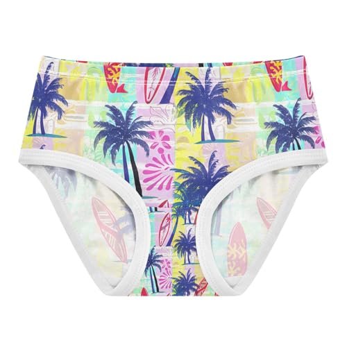 Blue Palm Trees Surfboards Toddler Girls's Underwear 2T 202c1750