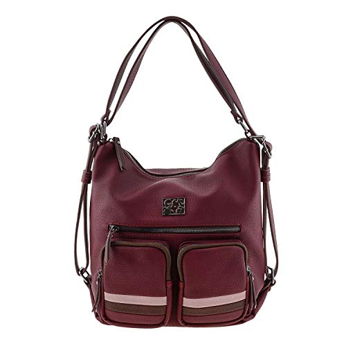 CAMINATTA Bolso Mochila W573 Rayo para Mujer Talla: Color: BURDEOS