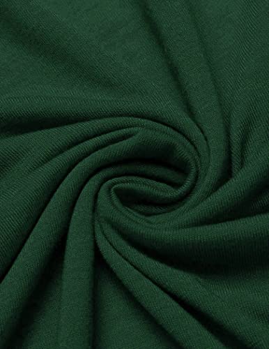 Zeagoo Womens Long Sleeve Ruched Blouses Cowl Neck Slim Fitted Tunic Tops #TOP5